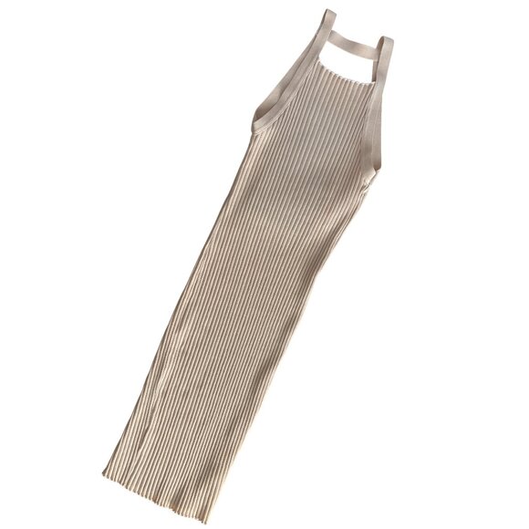 JOHN ELLIOTT GINZA RIB LOLA DRESS BEIGE NUDE NEW WITH TAGS - Picture 6 of 9
